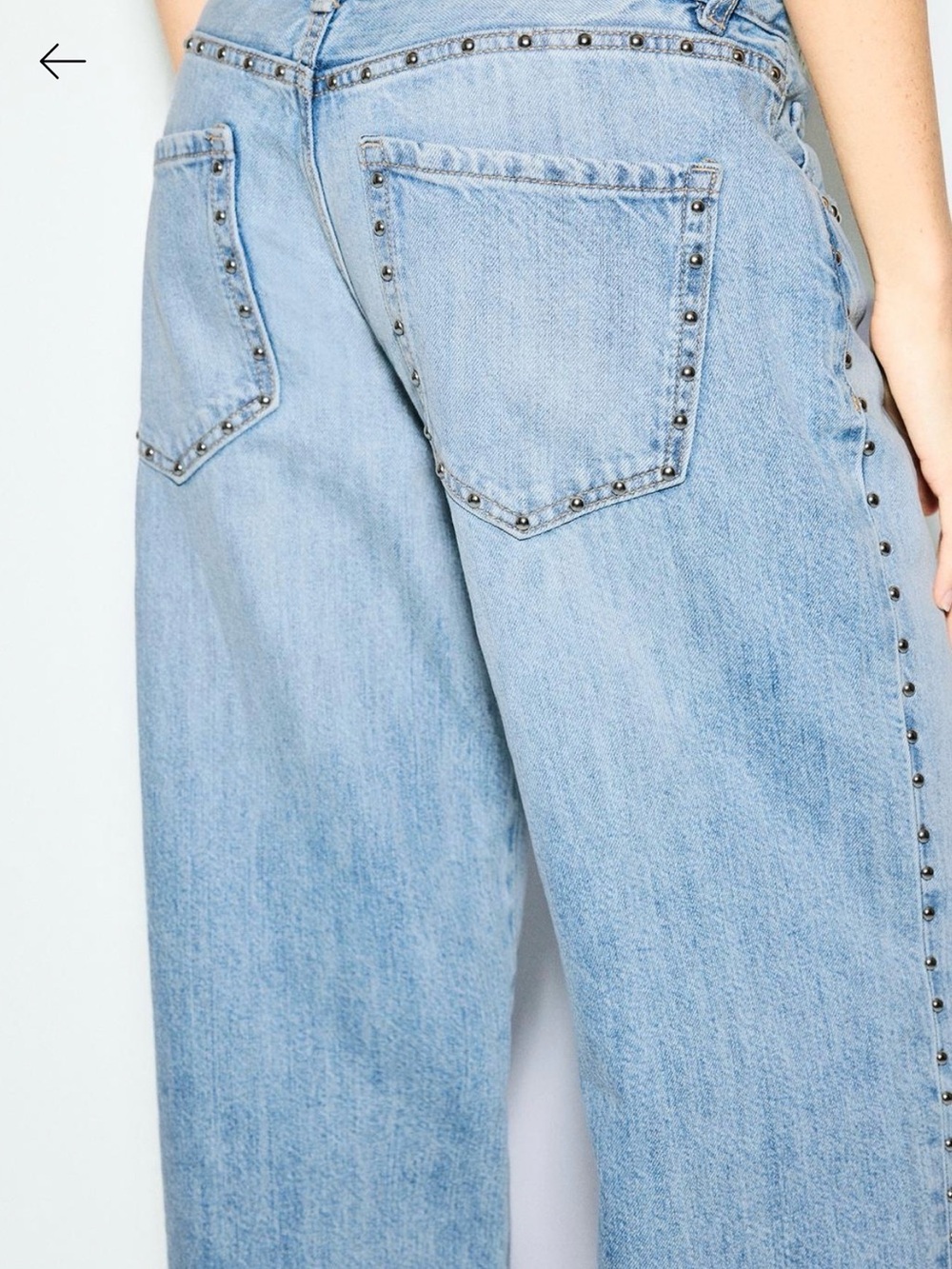 stradivarius Light Blue Boyfriend Jeans - Picture 3 of 3